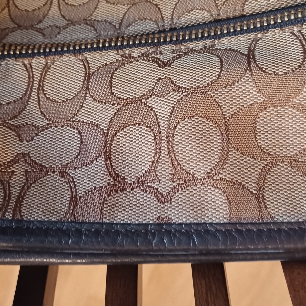 Coach Signature Brown Tote Bag - Picture 9 of 13